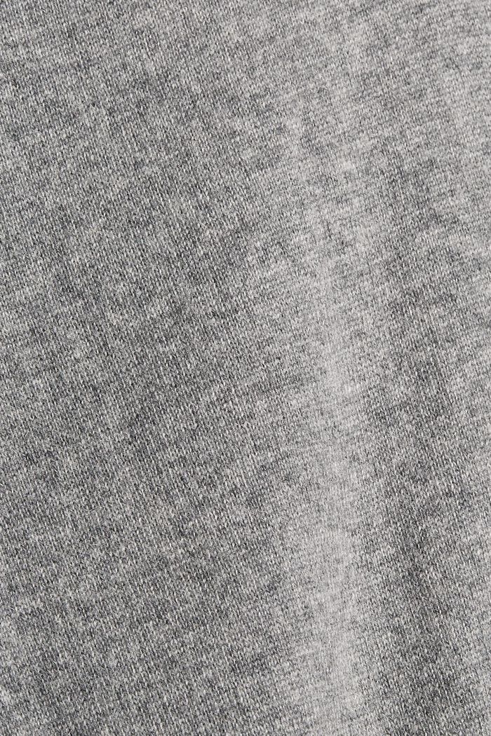 Cashmere blend: knitted tracksuit bottoms, MEDIUM GREY, detail image number 4