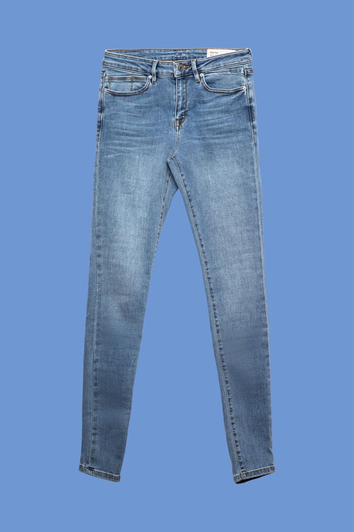 Garment-washed jeans with organic cotton, BLUE LIGHT WASHED, detail image number 6