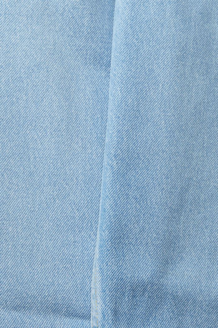 Jeans with a stretchy drawstring waistband, BLUE BLEACHED, detail image number 4
