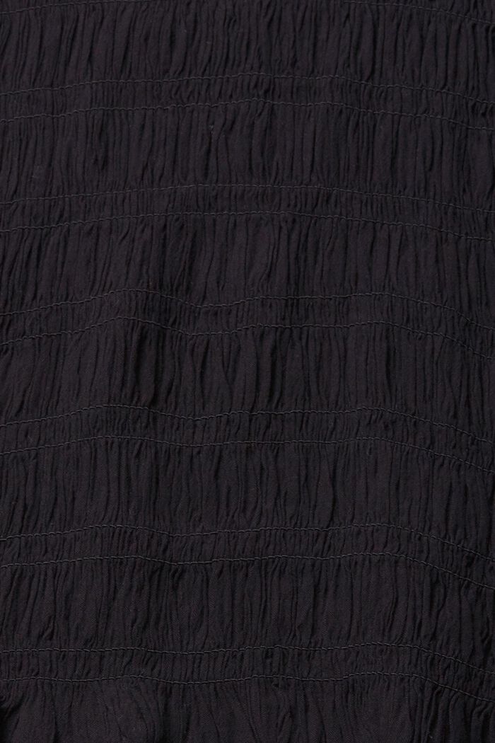 Smocked blouse, LENZING™ ECOVERO™, BLACK, detail image number 5