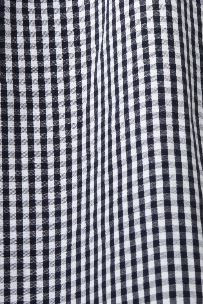 Vichy button-down shirt, 100% cotton, NAVY, detail image number 4