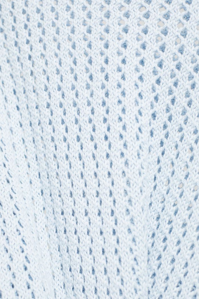 Organic cotton structured jumper, PASTEL BLUE, detail image number 4