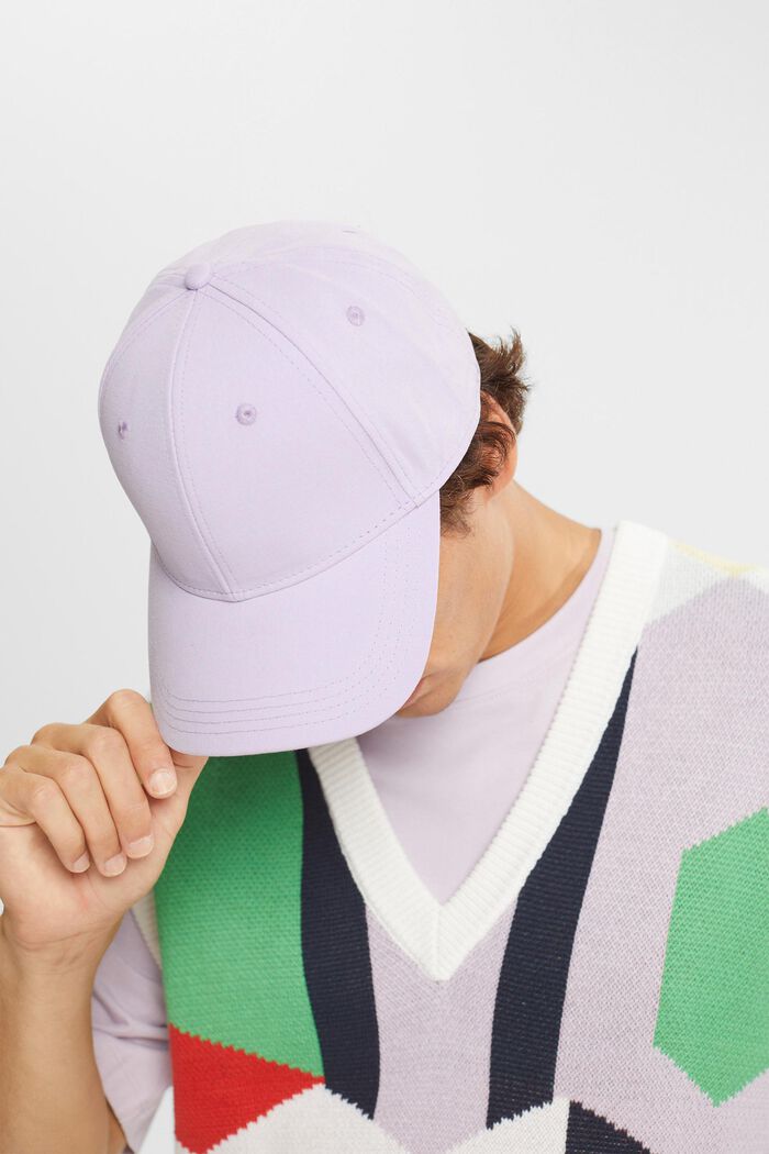 Baseball cap in a solid colour, LILAC, detail image number 2