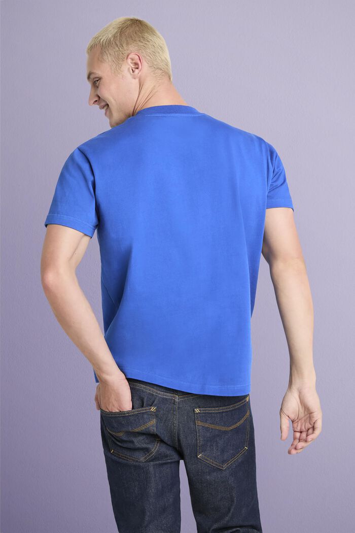 Unisex Logo Cotton Jersey T-Shirt, BRIGHT BLUE, detail image number 2