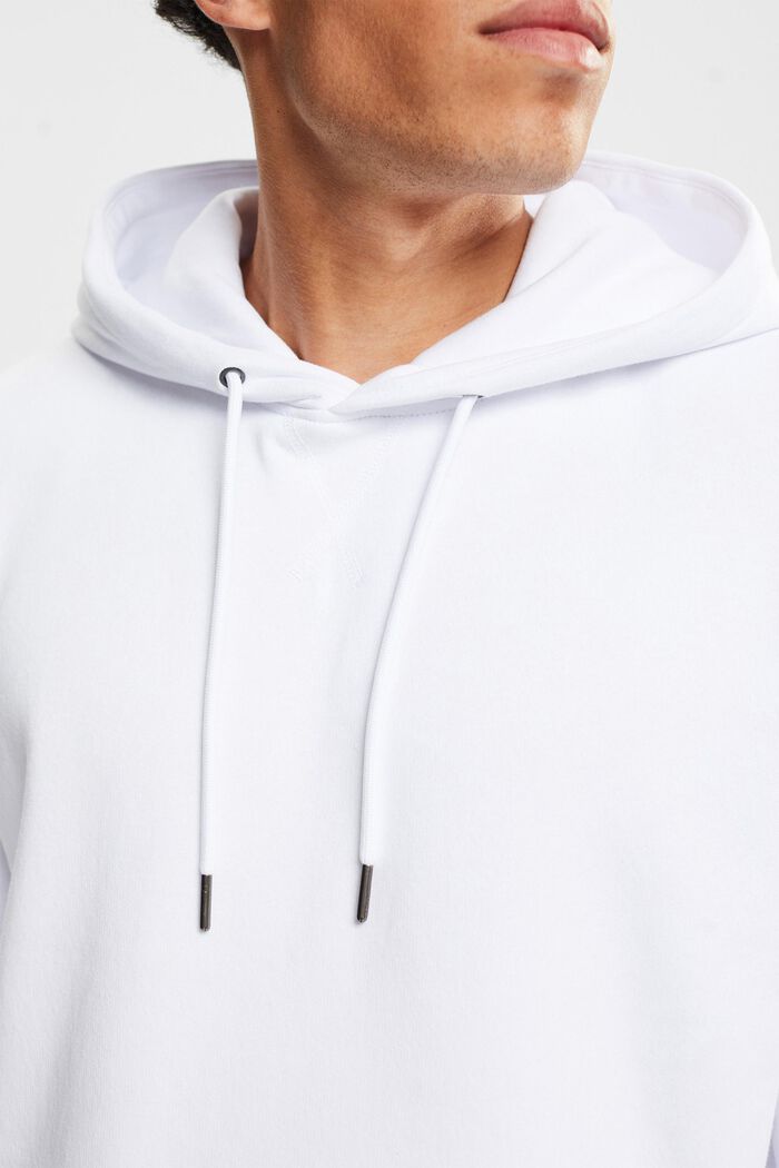 Hooded sweatshirt made of recycled material, WHITE, detail image number 0