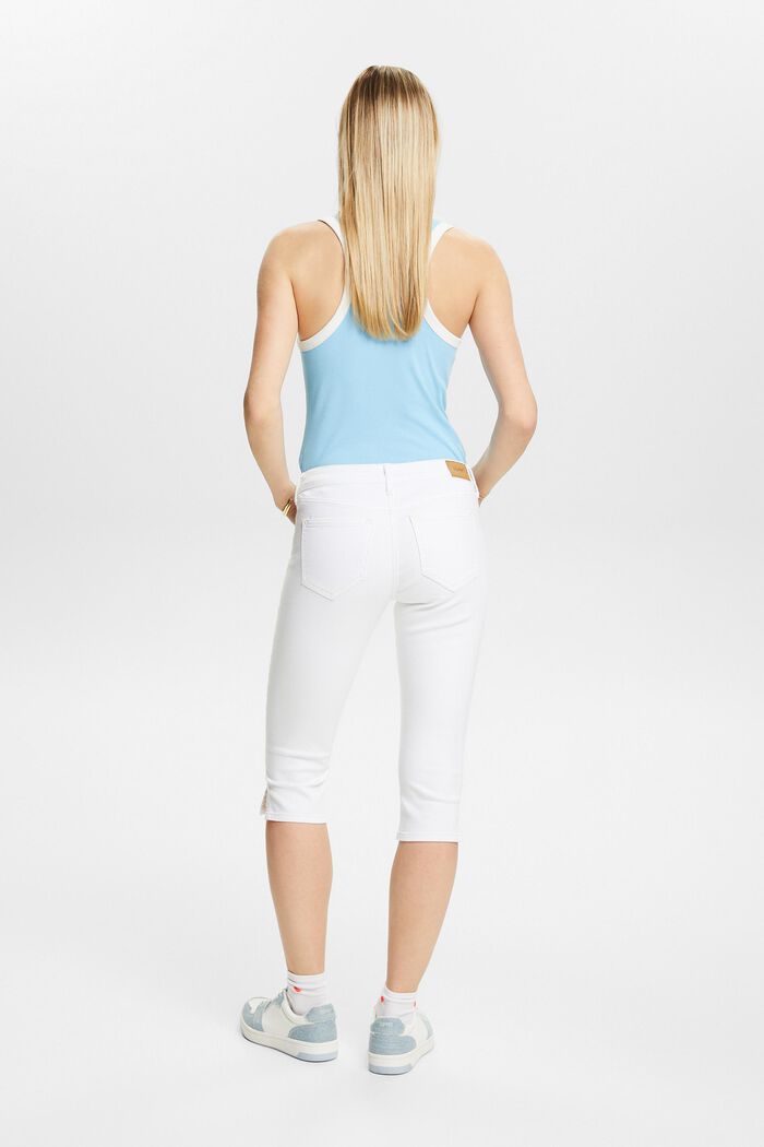 Mid Capri Jeans, WHITE, detail image number 3