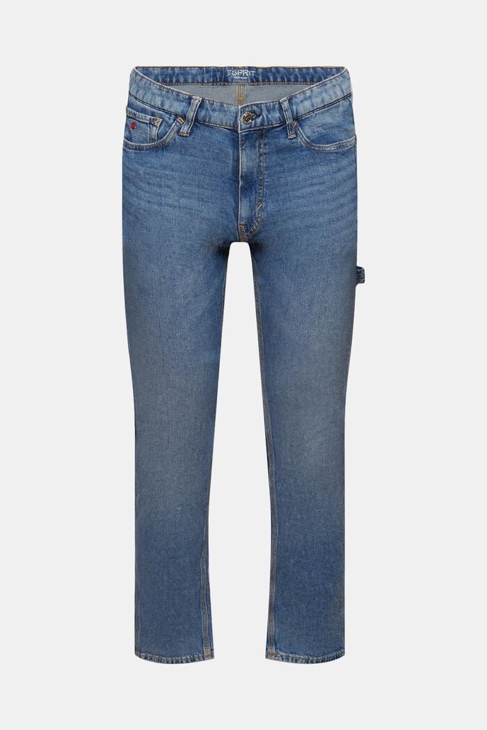 Recycled: carpenter straight fit jeans, BLUE MEDIUM WASHED, detail image number 7