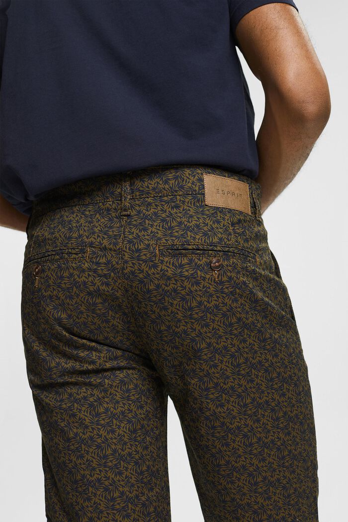 Patterned shorts with a keyring, DARK KHAKI, detail image number 5
