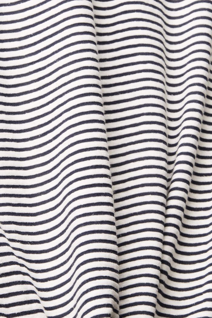 With linen: striped T-shirt, GREY, detail image number 4
