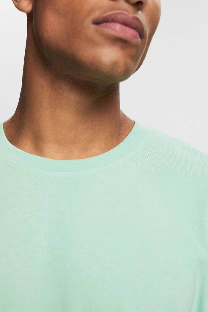 Plain T-shirt, PASTEL GREEN, detail image number 0