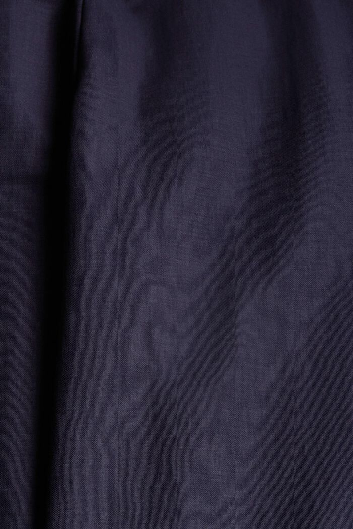 Wide trousers with an elasticated waistband, LENZING™ ECOVERO™, ANTHRACITE, detail image number 4
