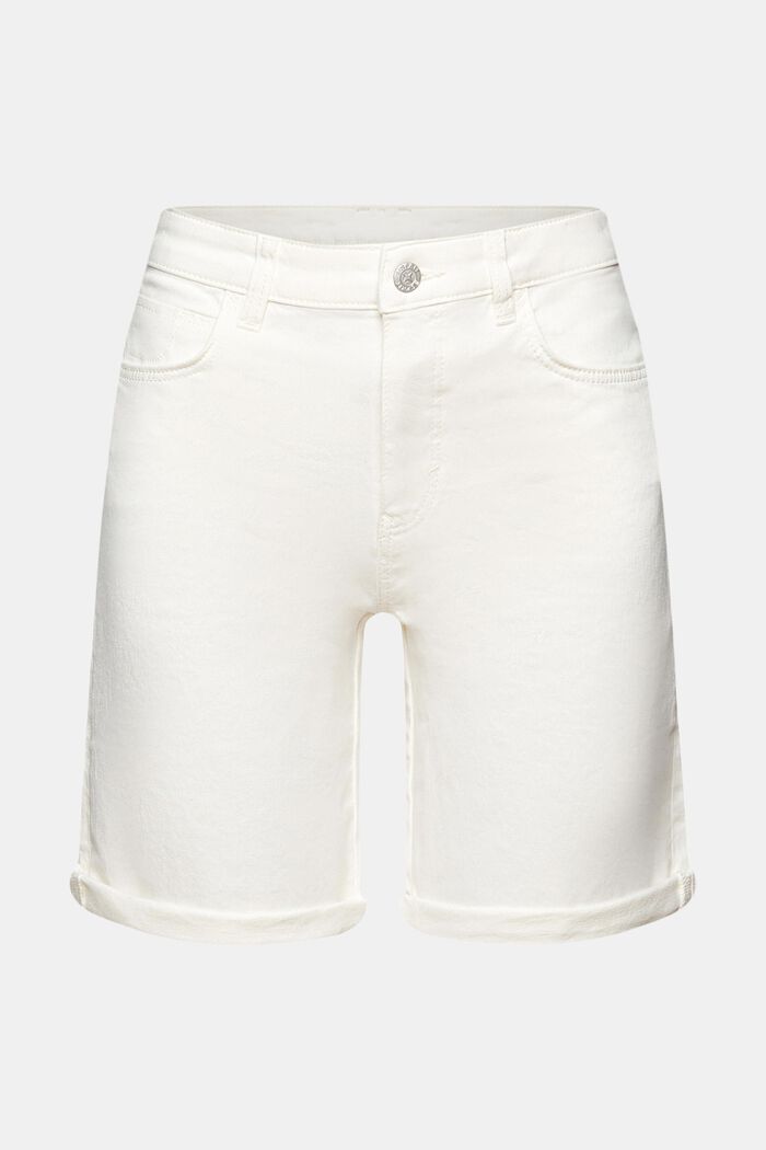 Cotton stretch shorts, OFF WHITE, detail image number 6