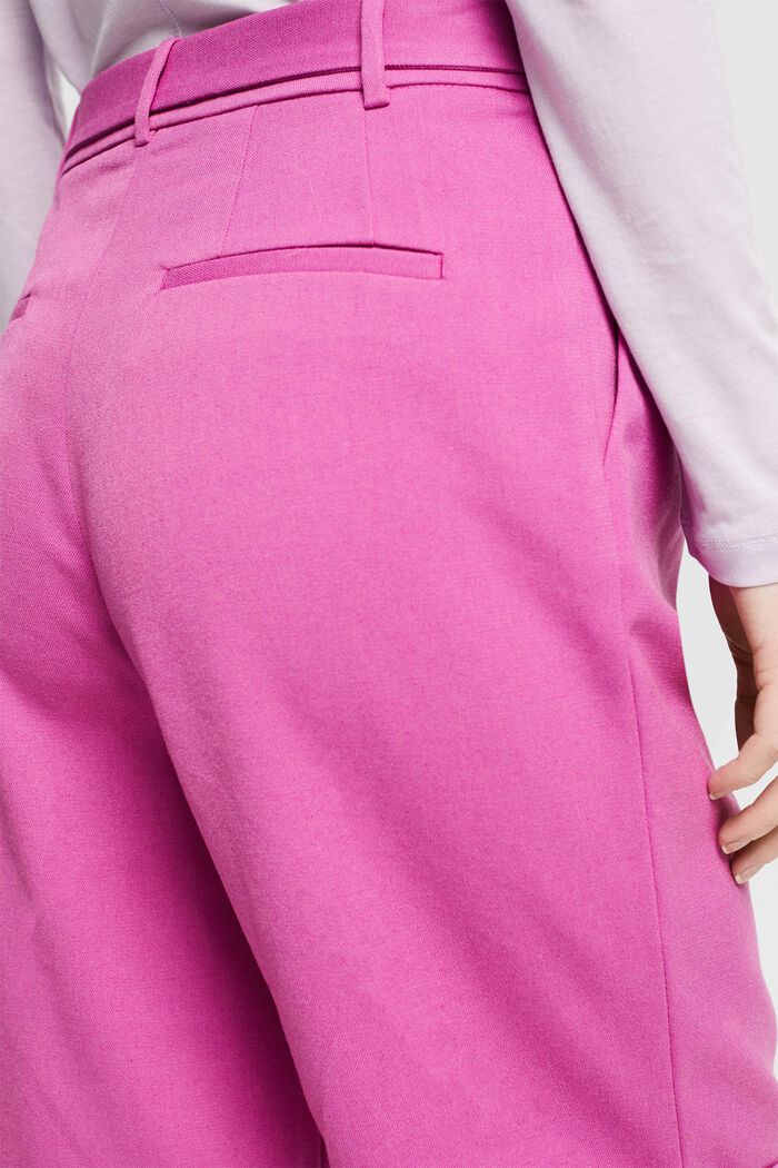 Bermuda shorts with waist pleats, PINK FUCHSIA, detail image number 5