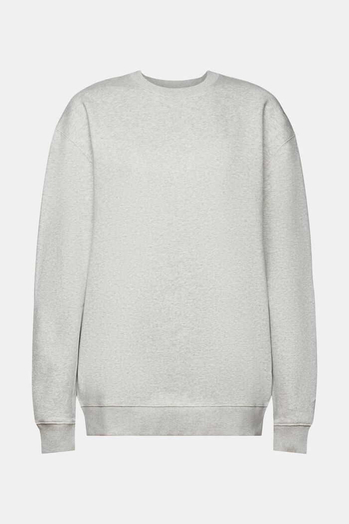 Cotton Blend Pullover Sweatshirt, LIGHT GREY, detail image number 7
