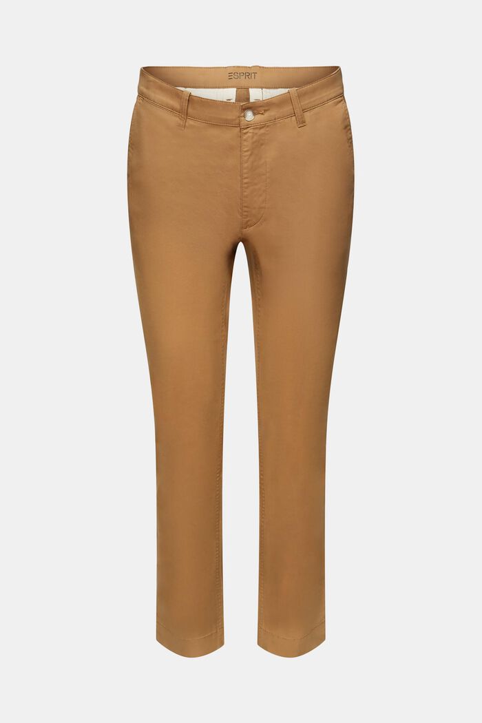Cotton-Twill Slim Chinos, CAMEL, detail image number 6
