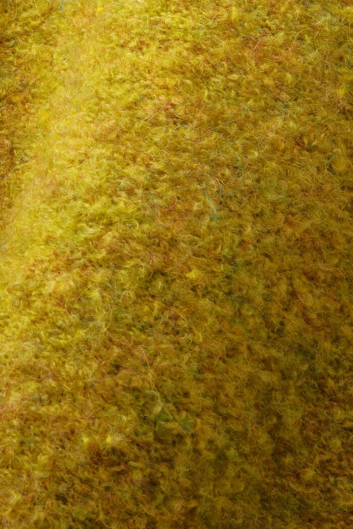 Fuzzy Mock Neck Sweater, PISTACHIO GREEN, detail image number 5