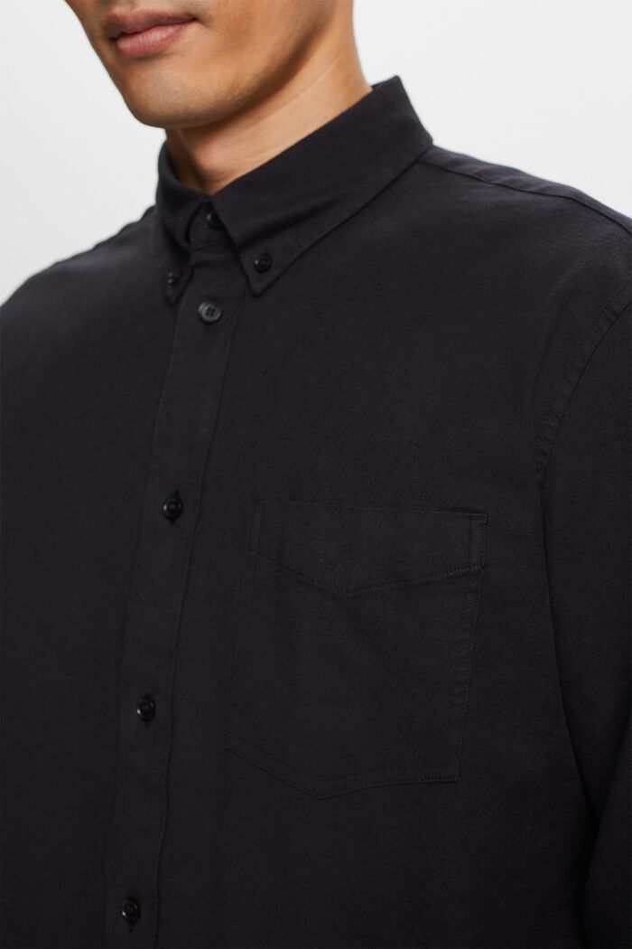 Twill Regular Fit Shirt, BLACK, detail image number 2