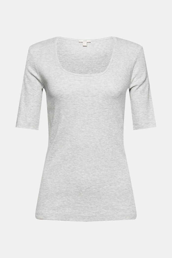 Organic cotton-jersey T-shirt, LIGHT GREY, detail image number 2