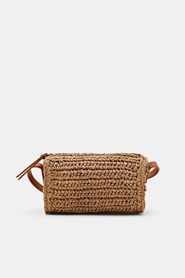 Crochet Shoulder Bag, CAMEL, detail image number 0
