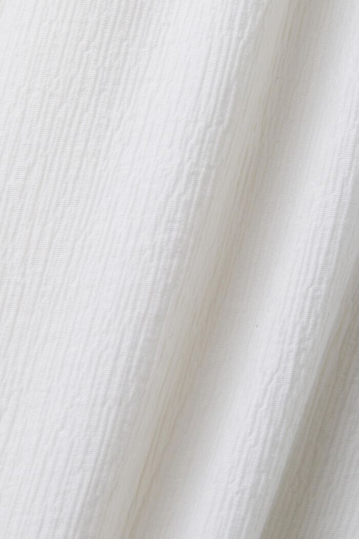 Crinkled wide leg pull-on trousers, WHITE, detail image number 6