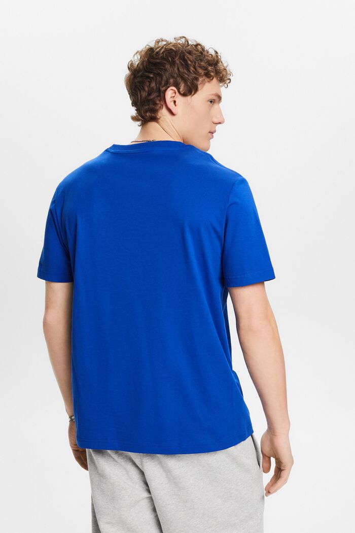 Crewneck Jersey T-Shirt, BRIGHT BLUE, detail image number 3