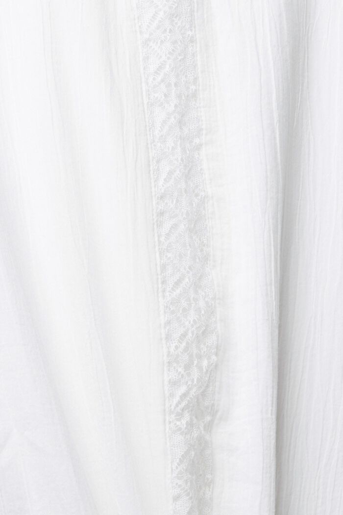 Blouse with lace, WHITE, detail image number 5