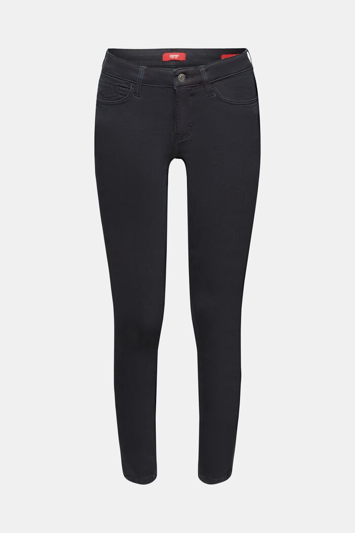 Skinny mid-rise trousers, BLACK, detail image number 6