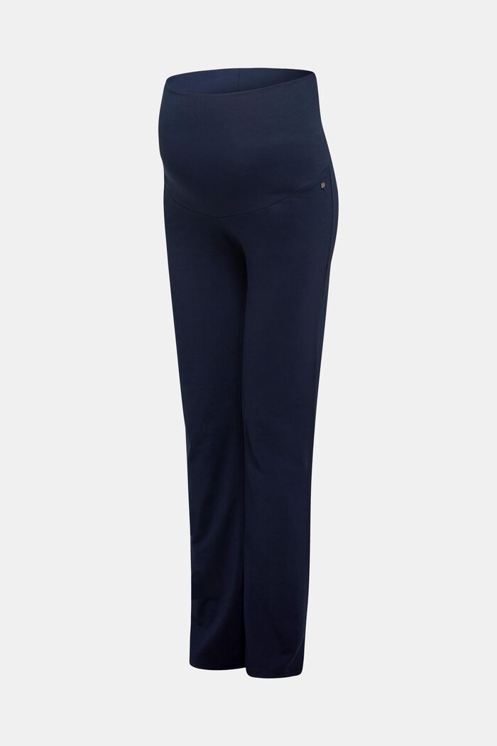 Jersey trousers with an over-bump waistband, NIGHT BLUE, detail image number 2