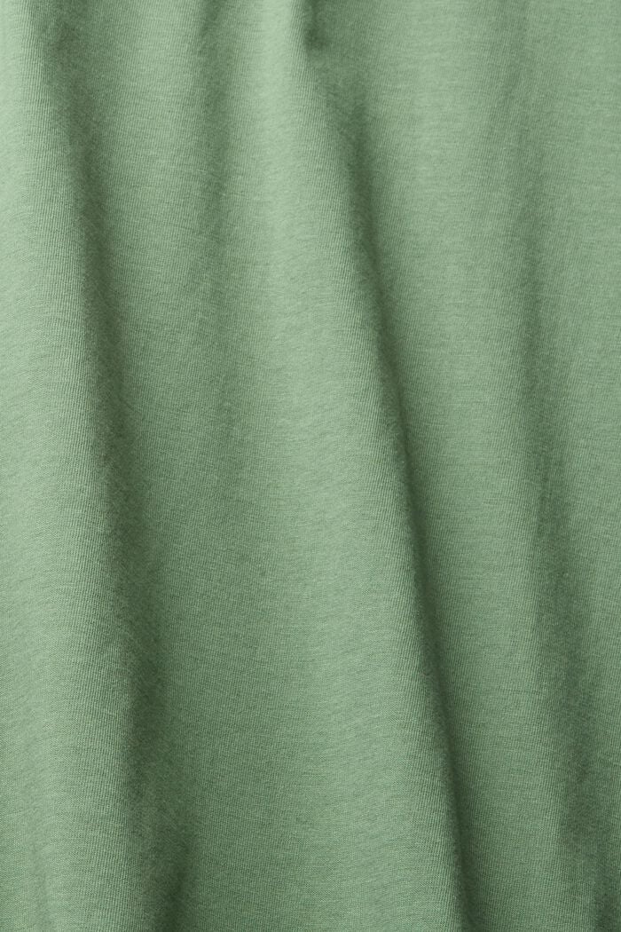 Jersey T-shirt with a print, GREEN, detail image number 4