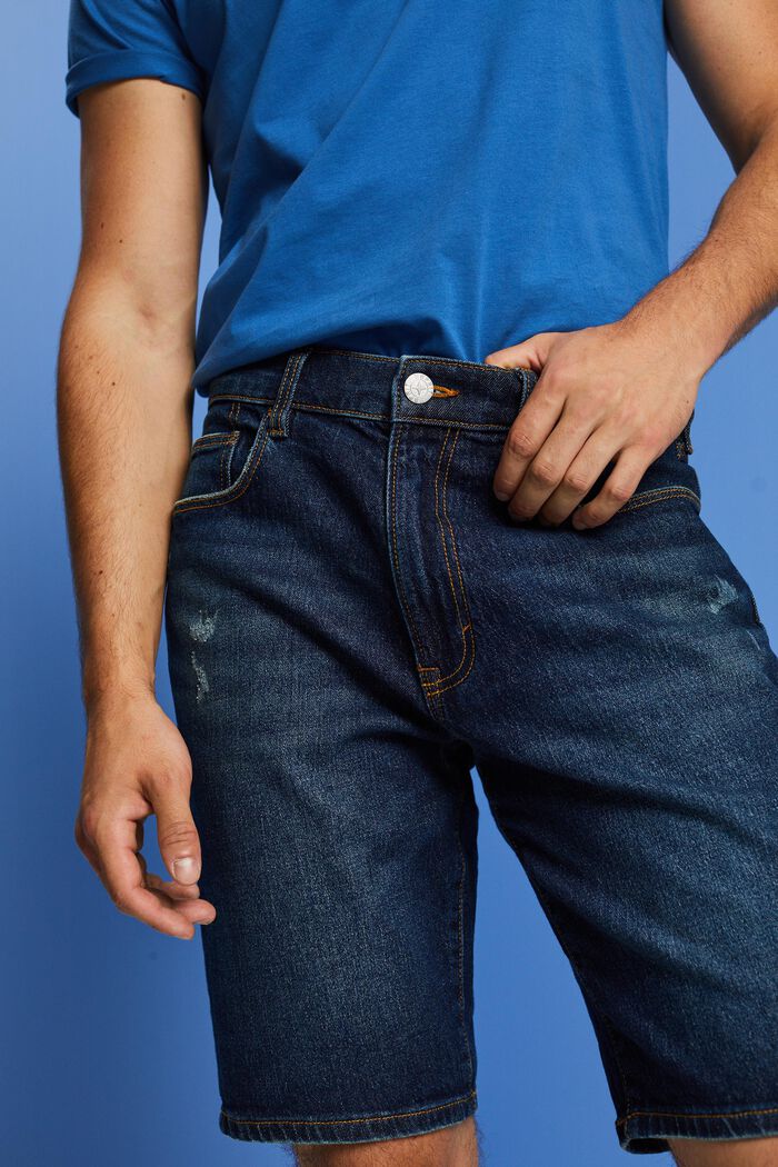 Jeans bermuda shorts, BLUE LIGHT WASHED, detail image number 2