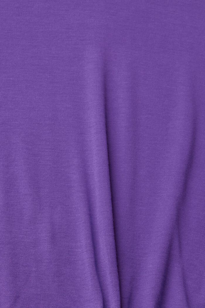 Cropped fit long-sleeved top, PURPLE, detail image number 5