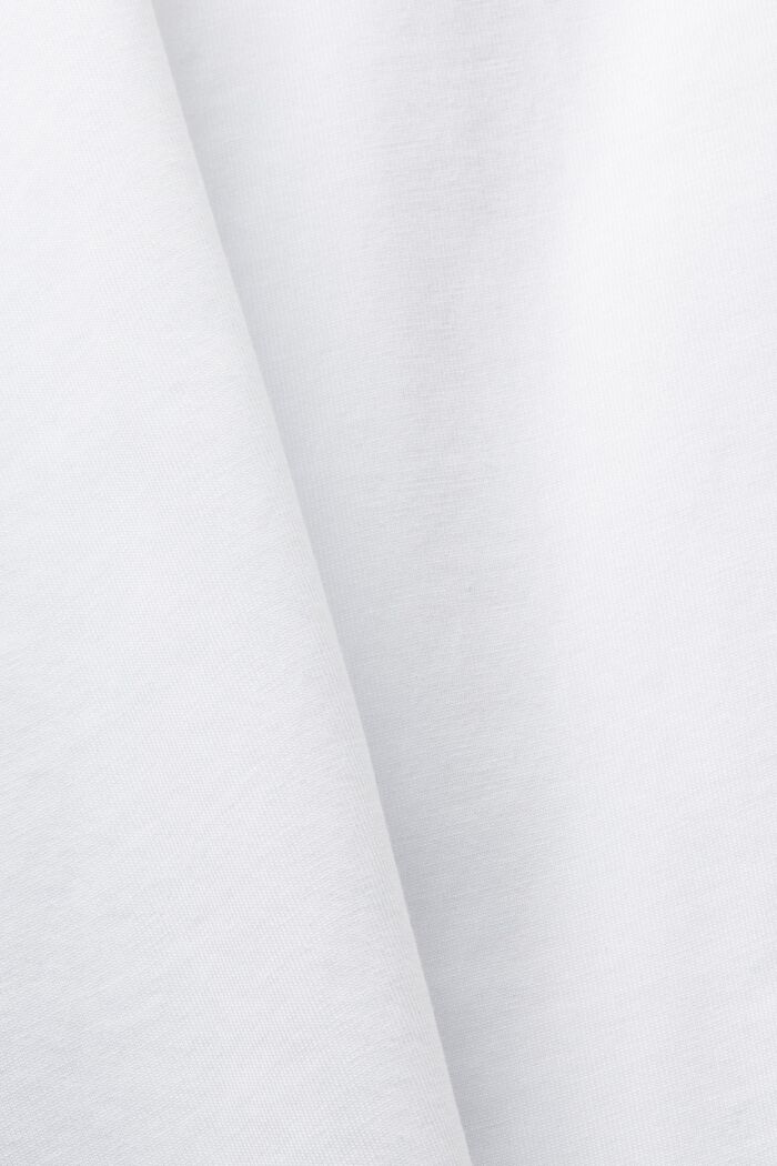 Logo Cotton Jersey T-Shirt, WHITE, detail image number 4