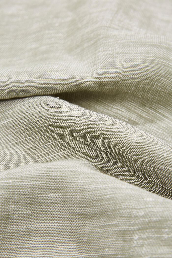 Linen blend snood with LENZING™ ECOVERO™, LIGHT KHAKI, detail image number 1