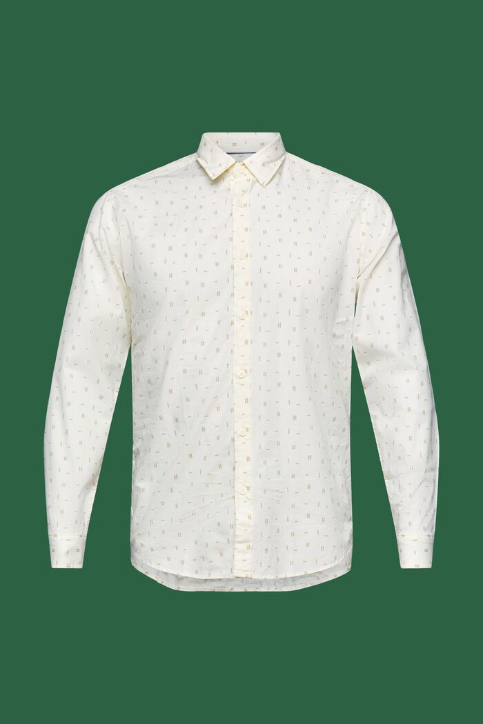 Slim Fit Print Shirt, OFF WHITE, detail image number 6