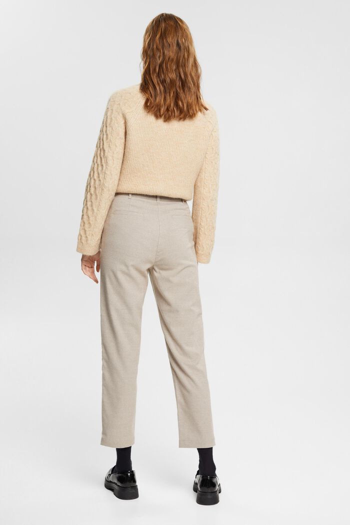 High-rise balloon fit trousers, LIGHT TAUPE, detail image number 3