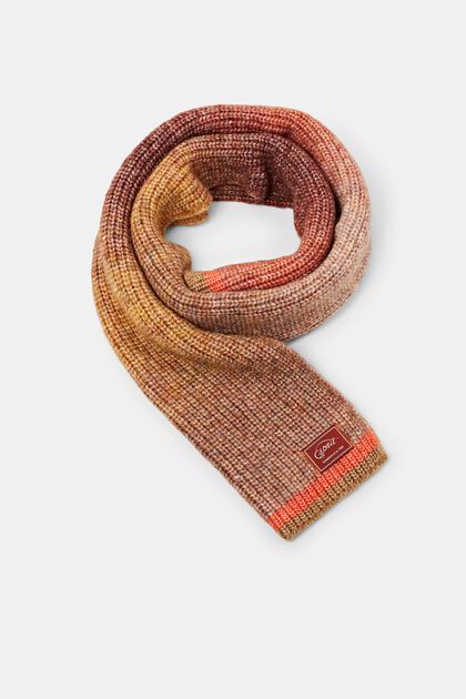 Faded Stripes Knitted Scarf