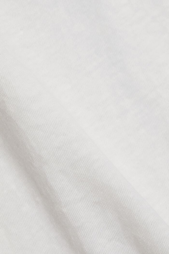 Recycled: T-shirt with organic cotton, OFF WHITE, detail image number 4