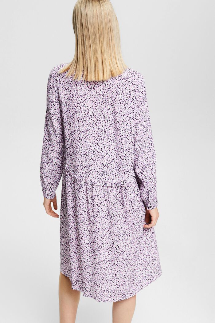 Shirt dress with a print, LENZING™ ECOVERO™, LILAC, detail image number 2