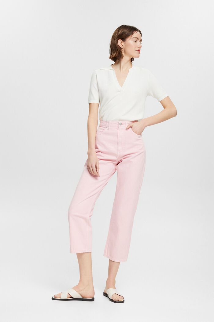 Containing hemp: straight-leg trousers, LIGHT PINK, detail image number 7