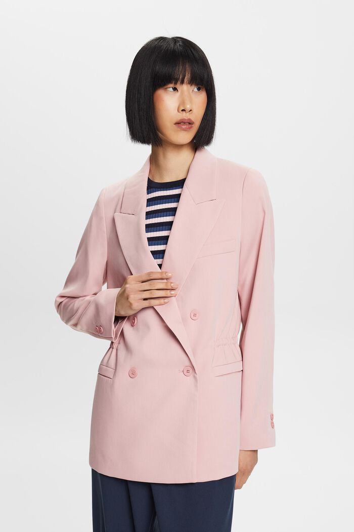 Oversized Double-Breasted Blazer, OLD PINK, detail image number 7