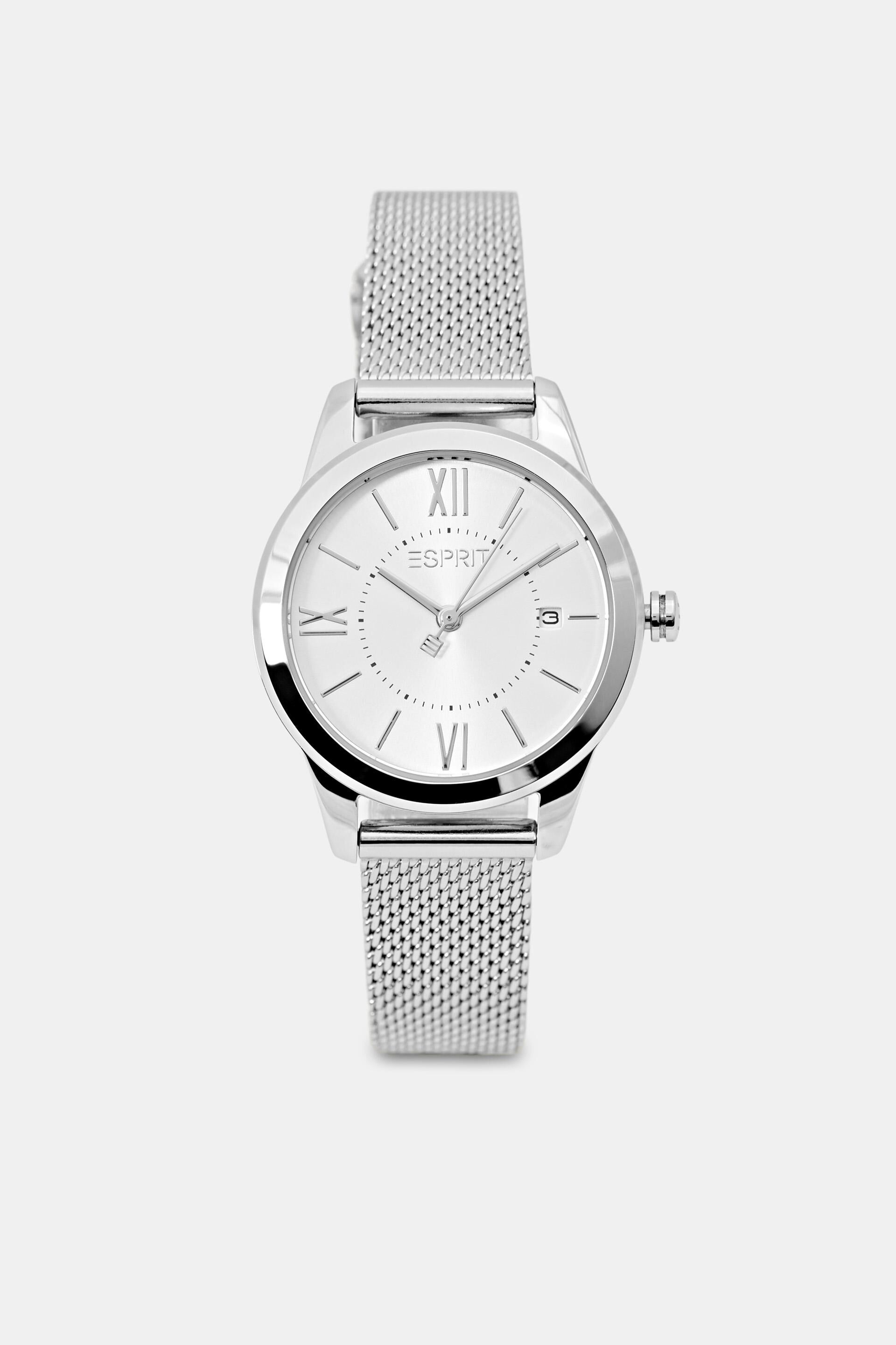 Womens Mens Accessories Mens Watches - Save 50% Esprit Quartz Metal Strap Watches in Silver Silver Metallic 