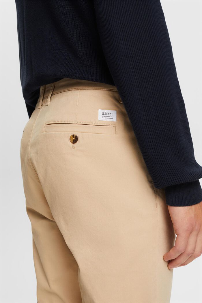 Chino trousers, stretch cotton, SAND, detail image number 5