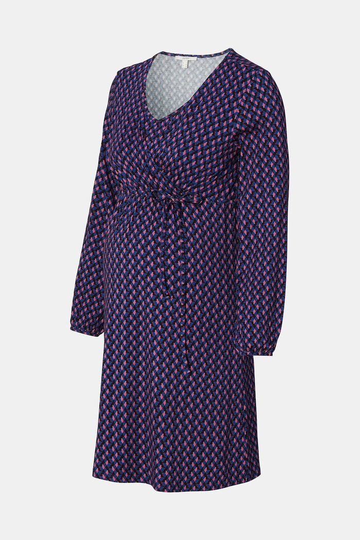MATERNITY Print Jersey Dress, ROYAL BLUE, detail image number 5