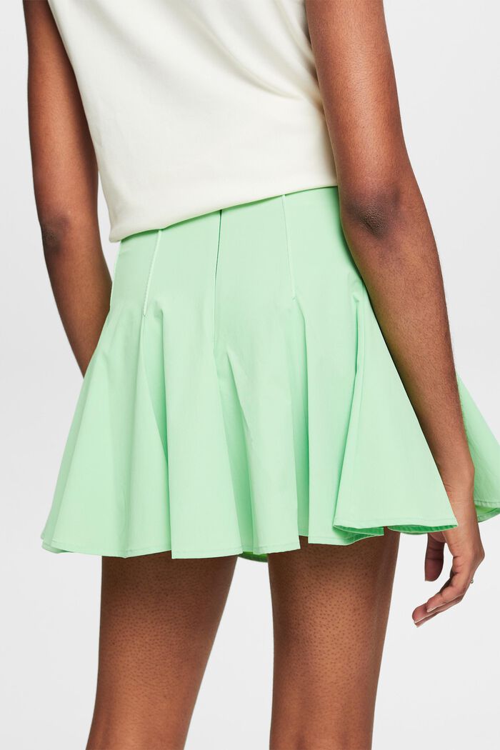 Pleated Fit-and-Flare Mini Skort, LIGHT GREEN, detail image number 3