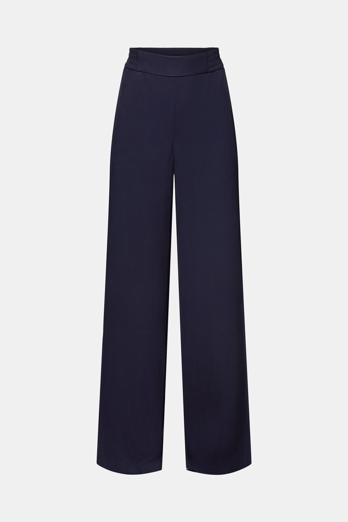 Twill Wide Pull-On Pants, NAVY, detail image number 6