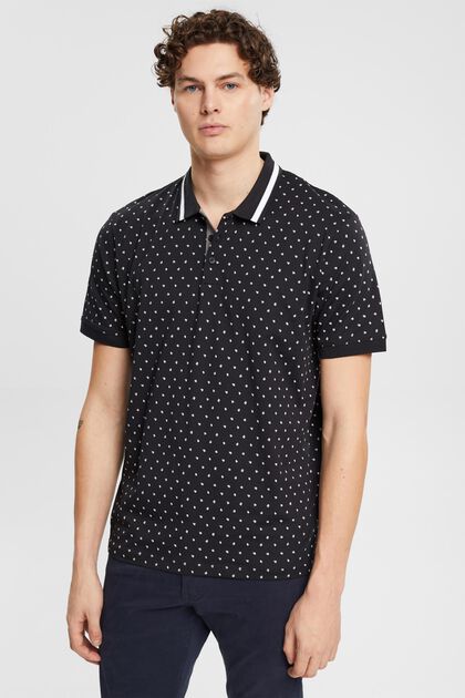 Polo shirt with all-over pattern