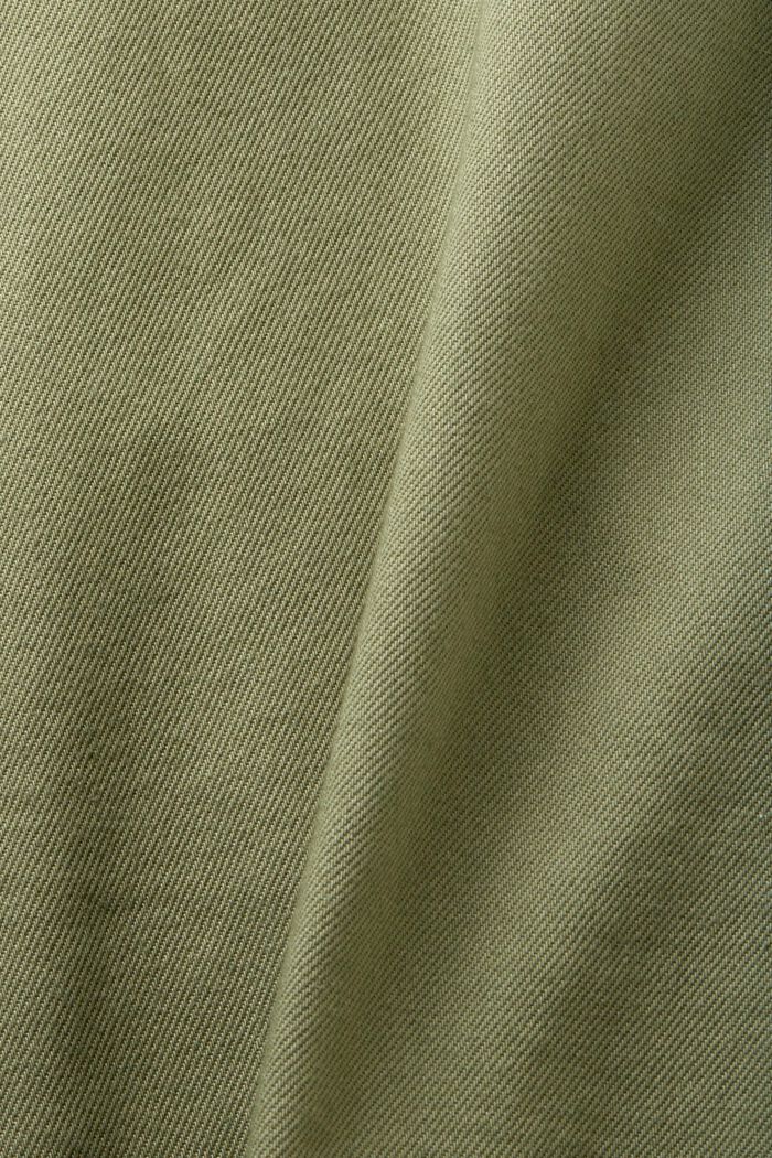 Organic cotton overshirt, LIGHT KHAKI, detail image number 5