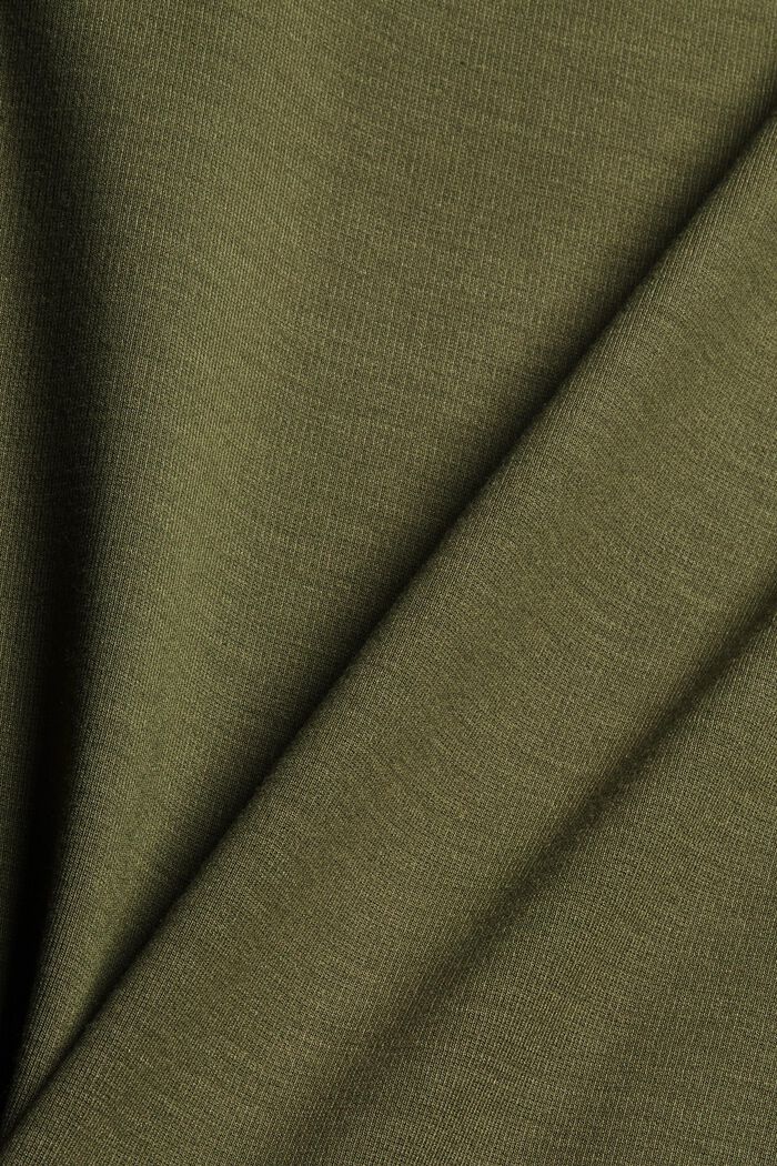 Recycled: sweatshirt dress in blended fabric, DARK KHAKI, detail image number 4
