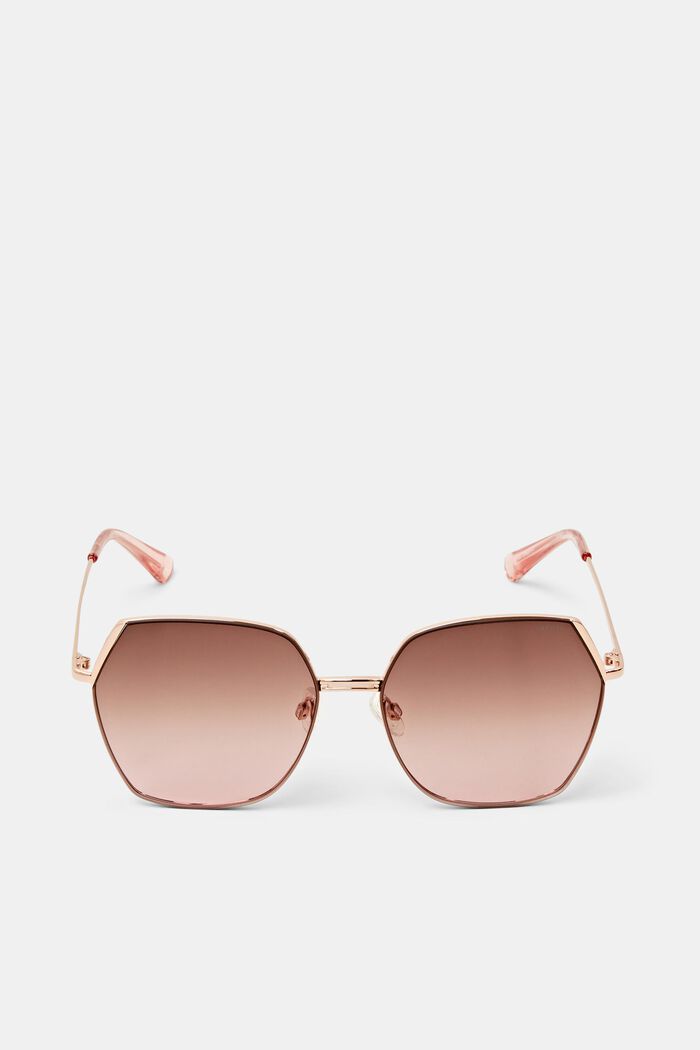 Oversized Metal Sunglasses, DEMI ROSE, detail image number 0