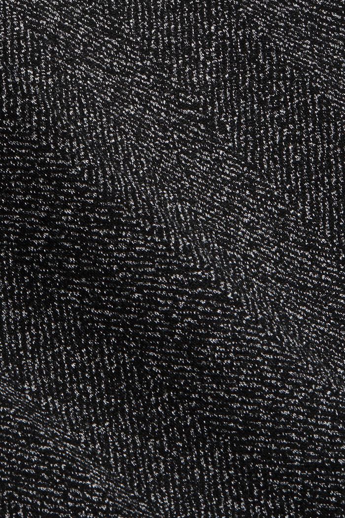 Mix + match HERRINGBONE stretch trousers, BLACK, detail image number 4